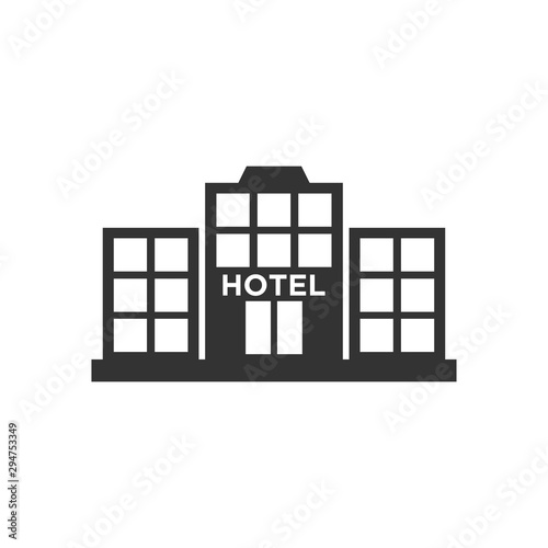 Hotel icon vector symbol illustration EPS 10