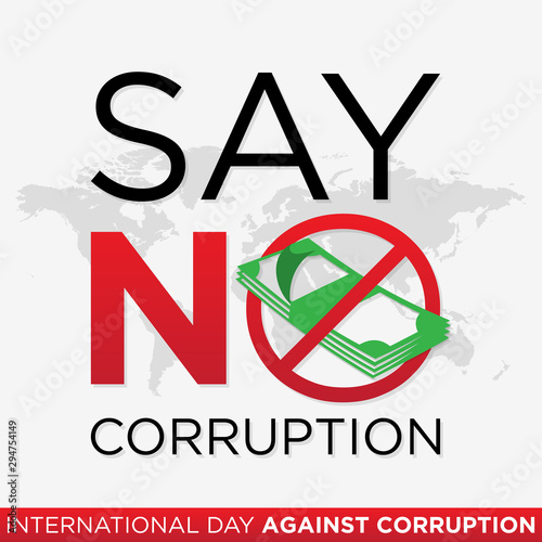 Say no corruption letter for International Day Against Corruption