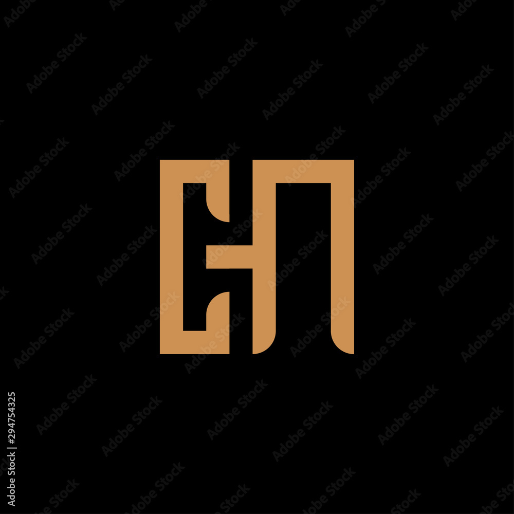 initial letter CN from box logo template - vector initial letter CN from box logo template - vector
