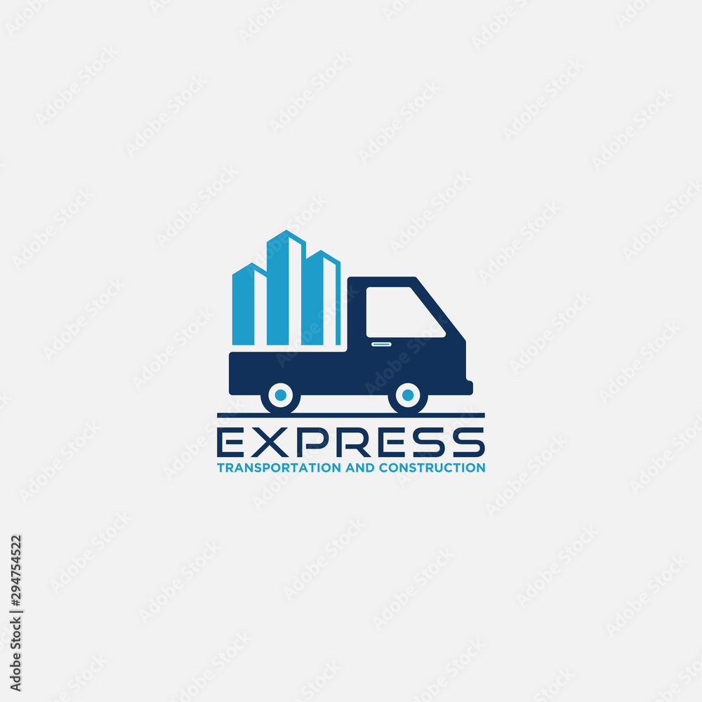 vector logo bus. transportation, building icon template