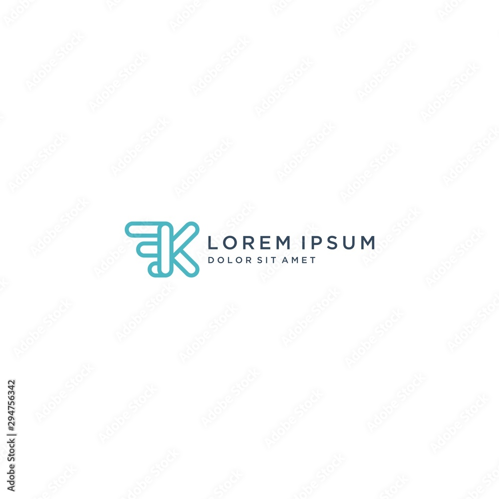 modern design logos or monograms or initial letters K