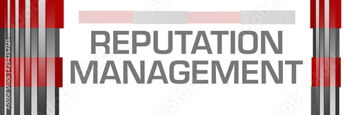 Reputation Management Red Grey Bars Both Sides 