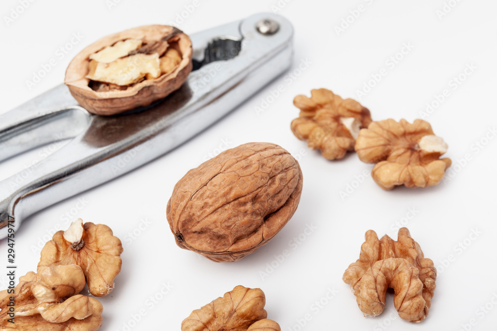 walnuts isolated on white background walnuts isolated on white background