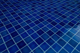 Dark blue floor table in the pool