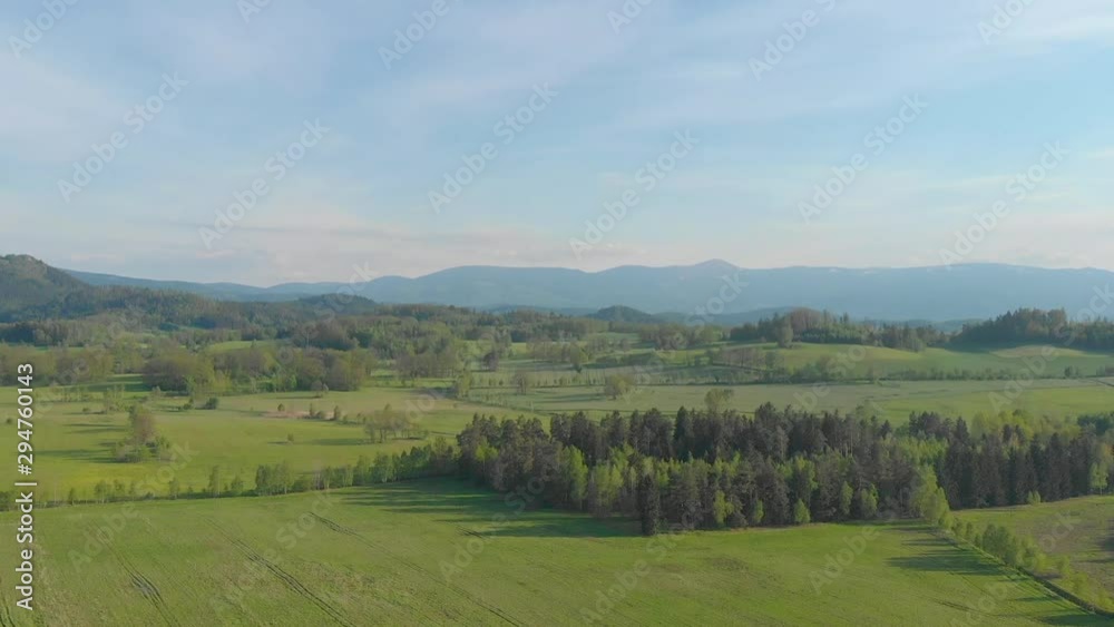 aerial view of beautiful mountains covered with green forest aerial view of beautiful mountains covered with green forest