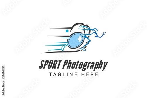 Sport photography logo template