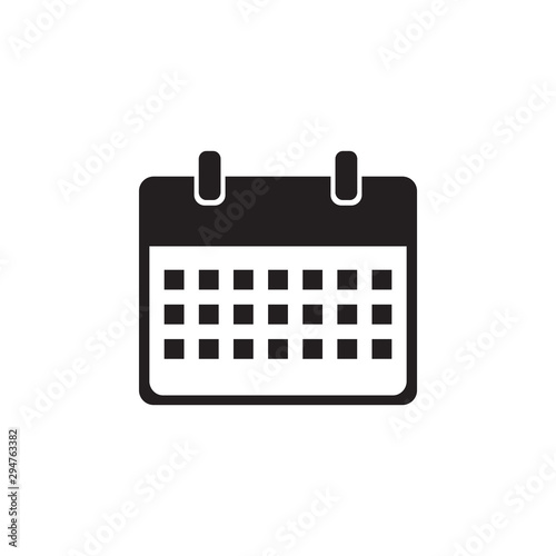 Calendar Icon Flat Vector Illustration