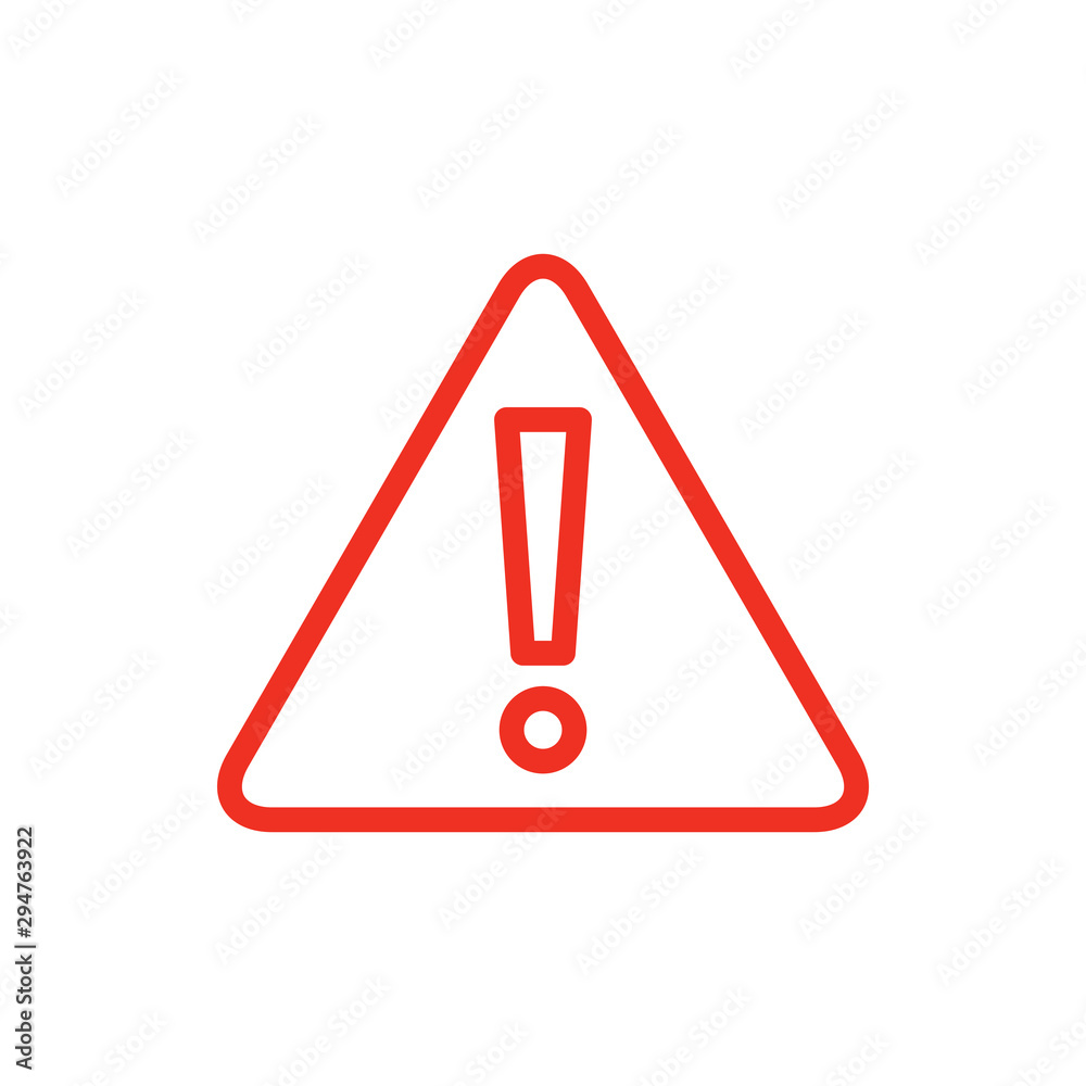 Exclamation Mark Icon Vector Illustration
