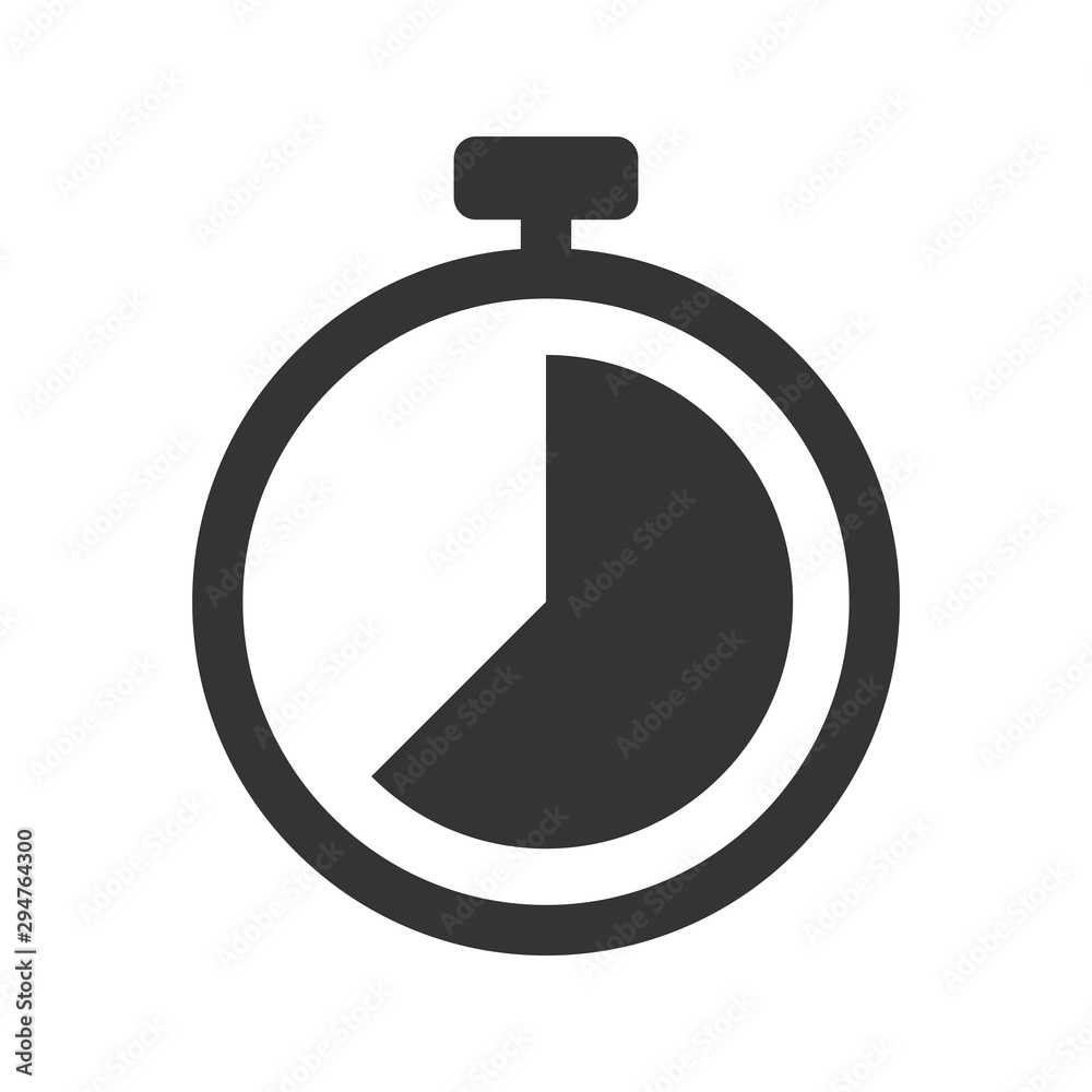 Stopwatch Timer Icon Vector Illustration Stopwatch Timer Icon Vector Illustration