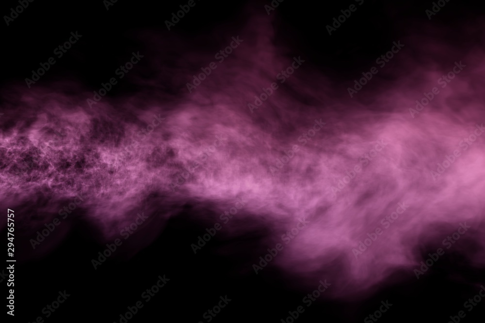 Cute heavy mystery flat smoke line isolated on black - 3D illustration of smoke Cute heavy mystery flat smoke line isolated on black - 3D illustration of smoke