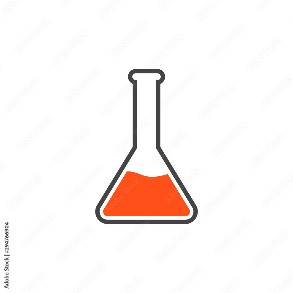 Flask science lab graphic design template Flask science lab graphic design template