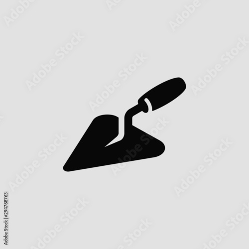 Trowel or spatula. Simple vector icon