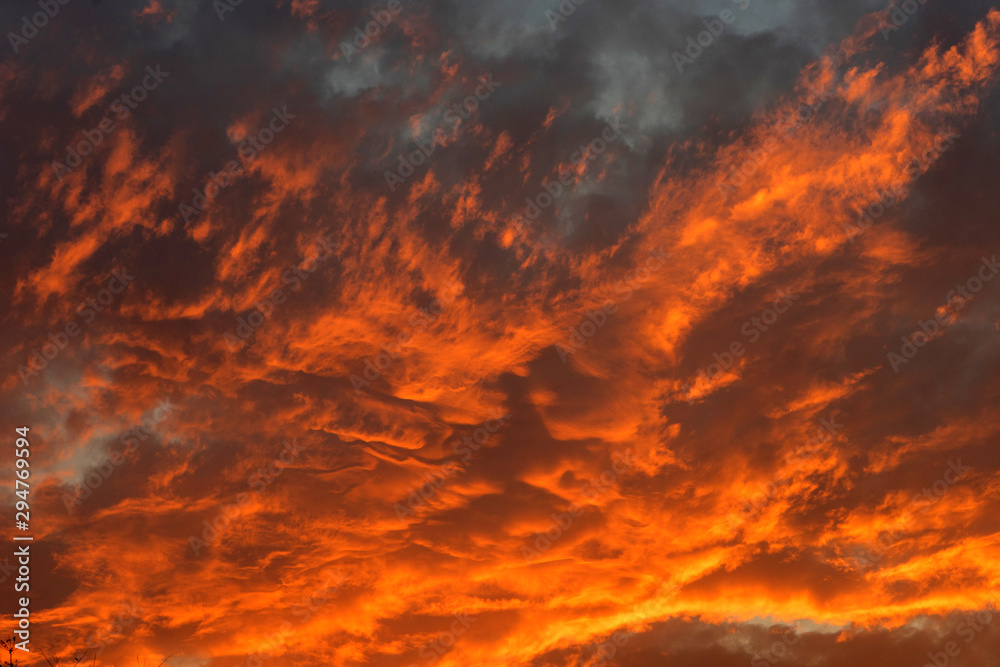 view of sky and cloud in the time  sunset