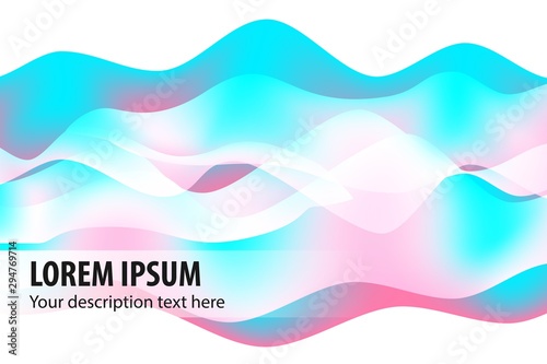 Abstract ultra violet curve overlap with blank space for text place design