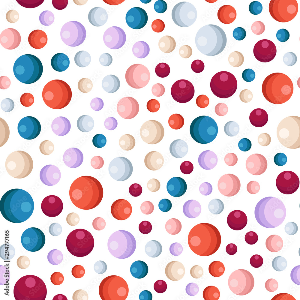 Geometric abstract round seamless pattern