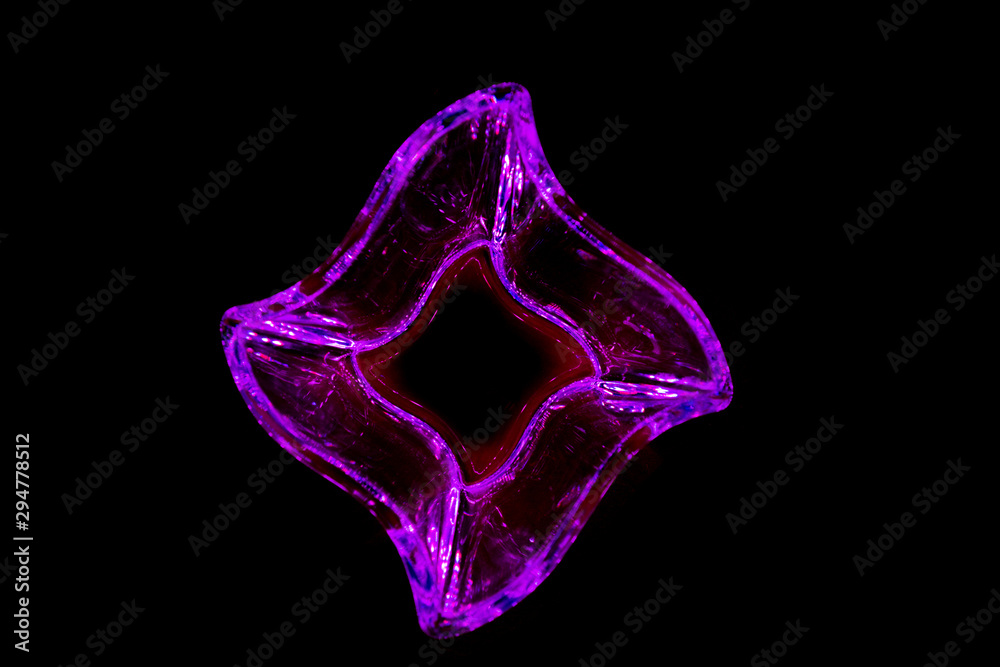 Abstract neon geometry.