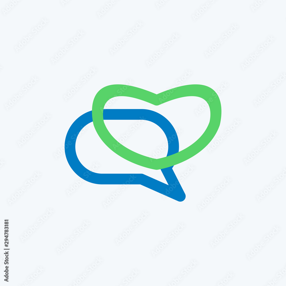 Creative bubble chat Logo design vector template. Media talk geometric symbol concept icon. Creative bubble chat Logo design vector template. Media talk geometric symbol concept icon.