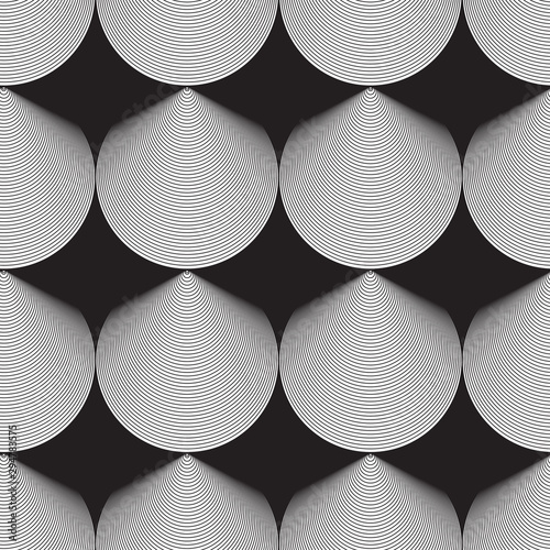 wired shells black white