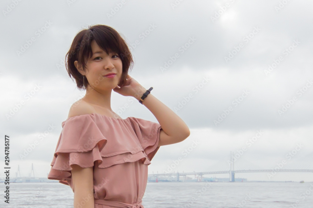 Berry cute Japanese young woman. Berry cute Japanese young woman.