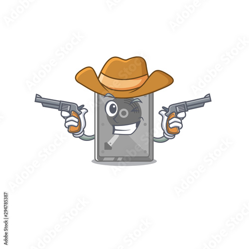 Cowboy hard drive internal on the character