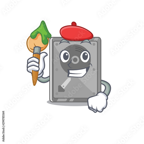 Artist hard drive internal on the character