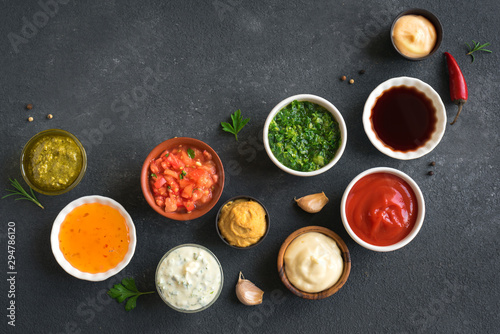 Set of sauces