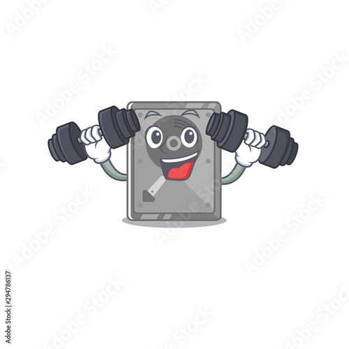 Fitness hard drive internal on the character
