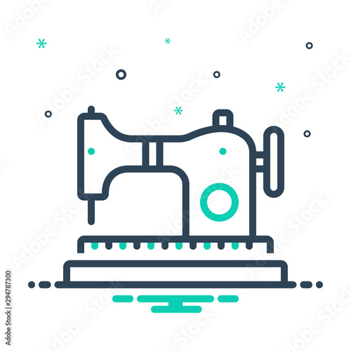 mix icon for sewing machine 