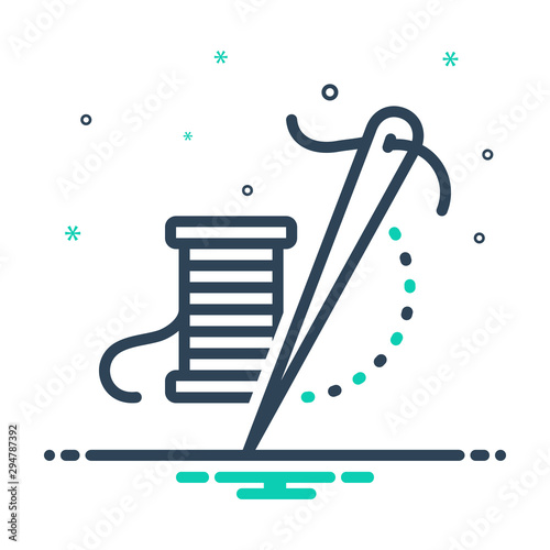 mix icon for thread needle