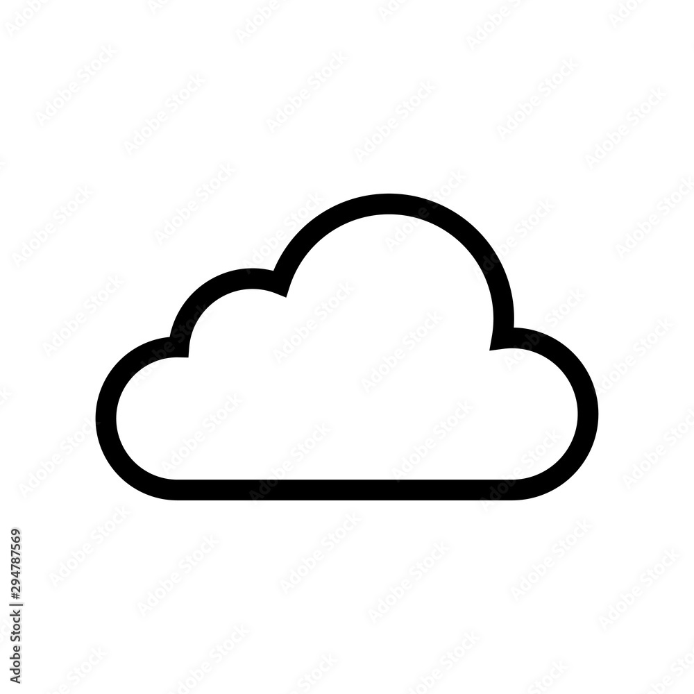 Naklejka Cloud icon trendy