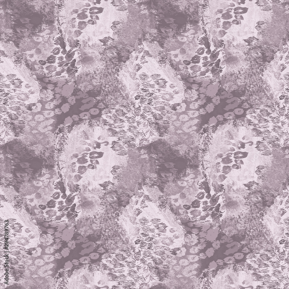 Acrylic Seamless Pattern with Fur Effect. Acrylic Background. Hand Painted Abstract Illustration.
