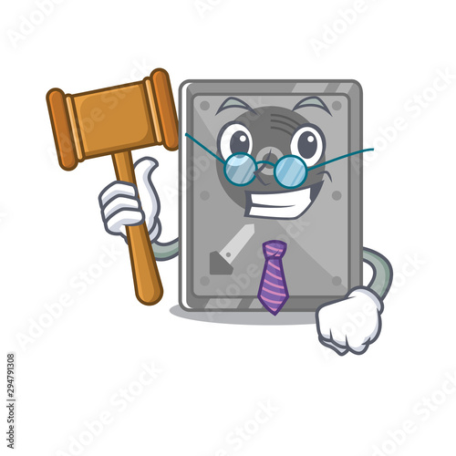 Judge internal hard drive with cartoon shape