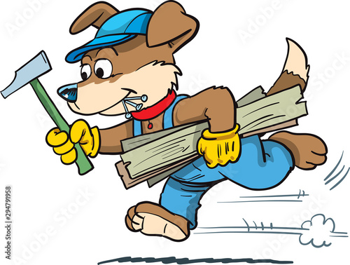 Dog worker, carpenter, builder