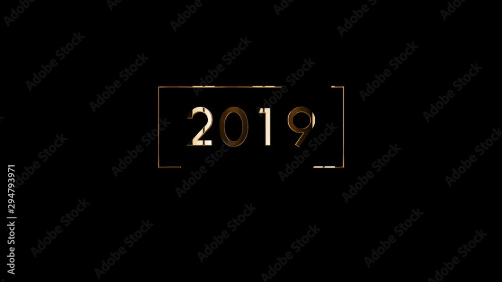 4k video animation Bye Bye 2019 4k video animation Bye Bye 2019