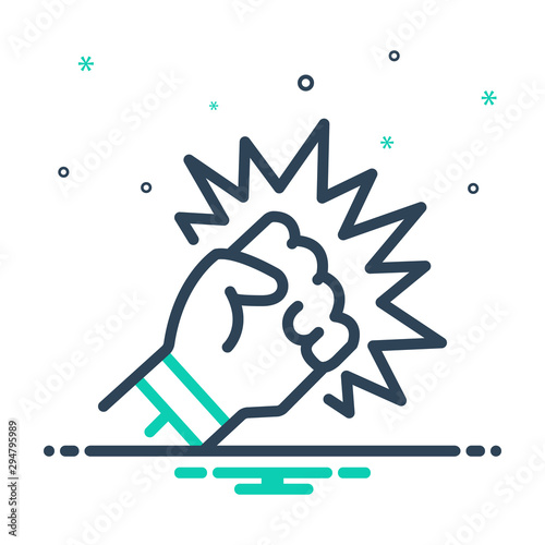 mix icon for violence 