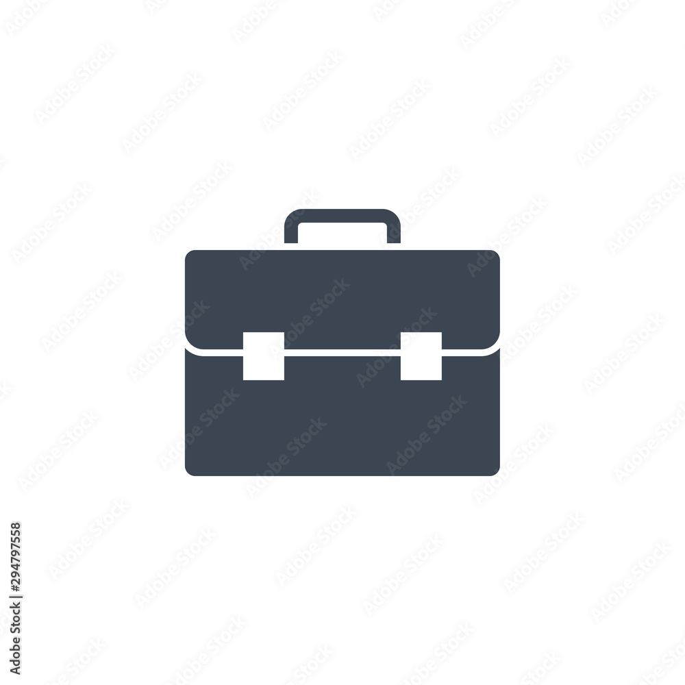 Briefcase Flat related vector glyph icon. Briefcase Flat related vector glyph icon.