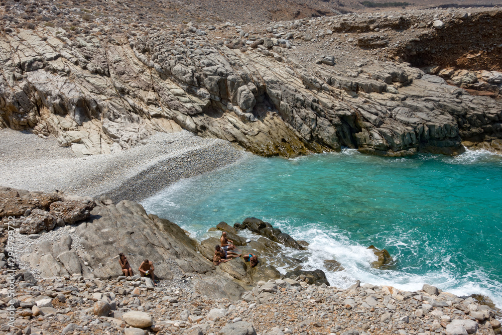 Obraz premium Avlaki beach on Cretan sea