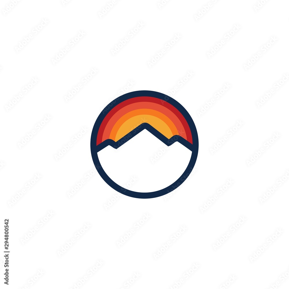 mountain logo template, creative idea, design vector, illustration mountain logo template, creative idea, design vector, illustration