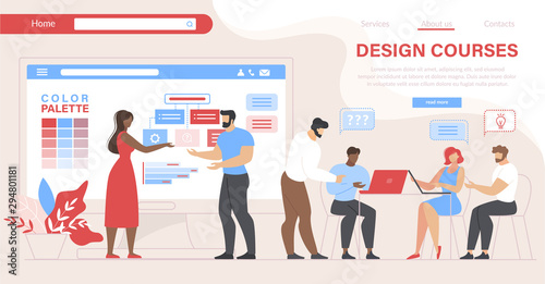 People Visiting Design Courses. Education in Class