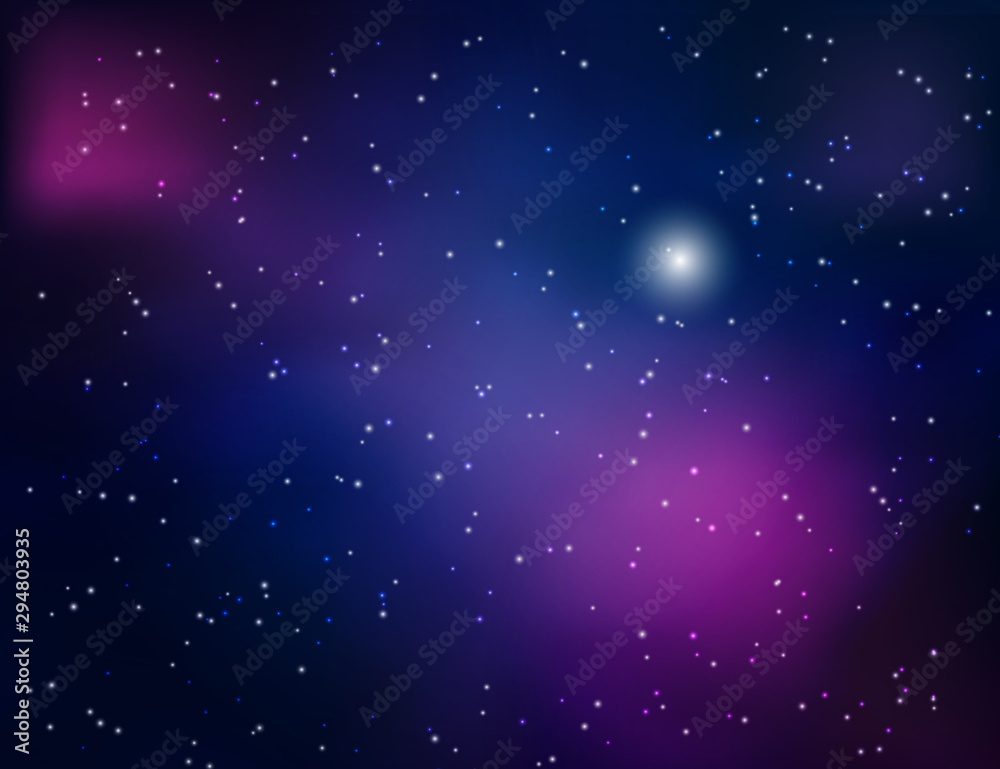 Abstract space background with stars