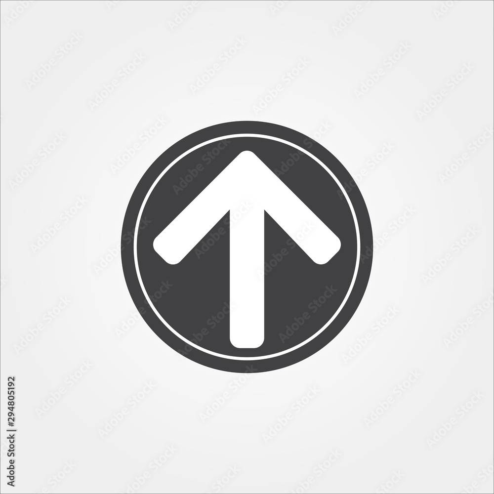 arrow GO UP FORWARD Logo Icon Sign Symbol Vector Template - EPS 10