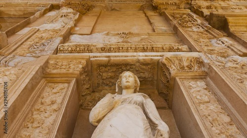 Celsus library, Roman city of Efeso (Ephesus),  Selçuk village, Izmir (Esmirna), Turkey photo