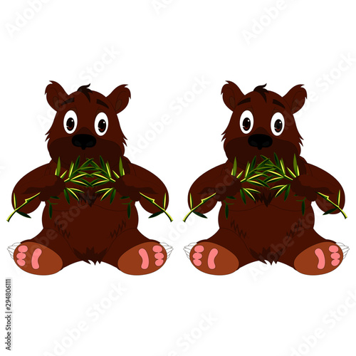 Cute Baby Bear - Cartoon Vector Image