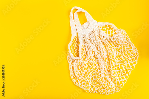Cotton String Mesh Bag, Reusable Shopping Tote for Grocery