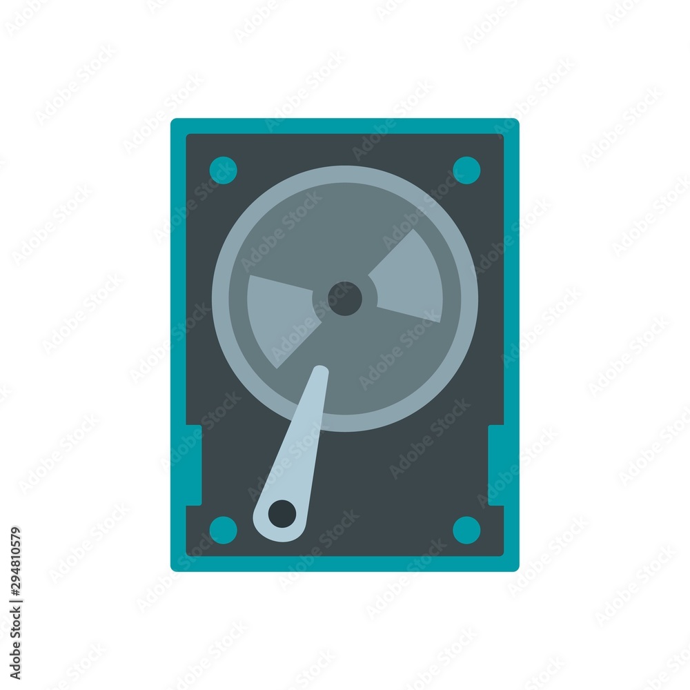 Magnetic hard disk icon. Flat illustration of magnetic hard disk vector icon for web design Magnetic hard disk icon. Flat illustration of magnetic hard disk vector icon for web design