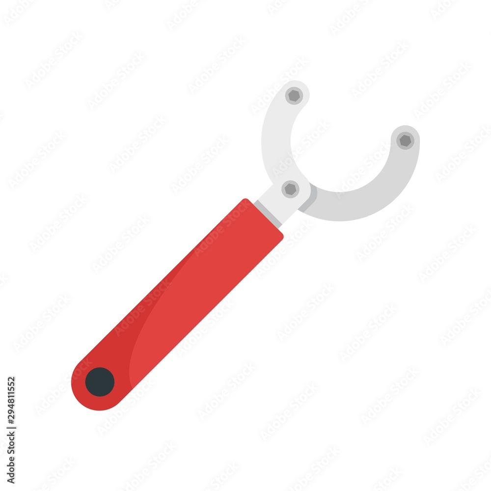 Bike repair key icon. Flat illustration of bike repair key vector icon for web design Bike repair key icon. Flat illustration of bike repair key vector icon for web design