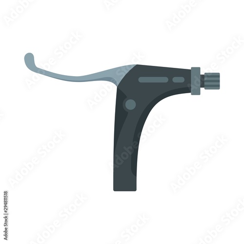 Bike brake clamp icon. Flat illustration of bike brake clamp vector icon for web design