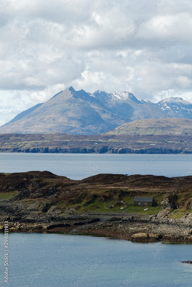 coastal landscape on Isle of Skye, Scotland