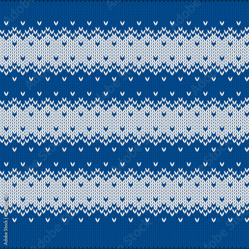 Seamless knitted striped vest pattern