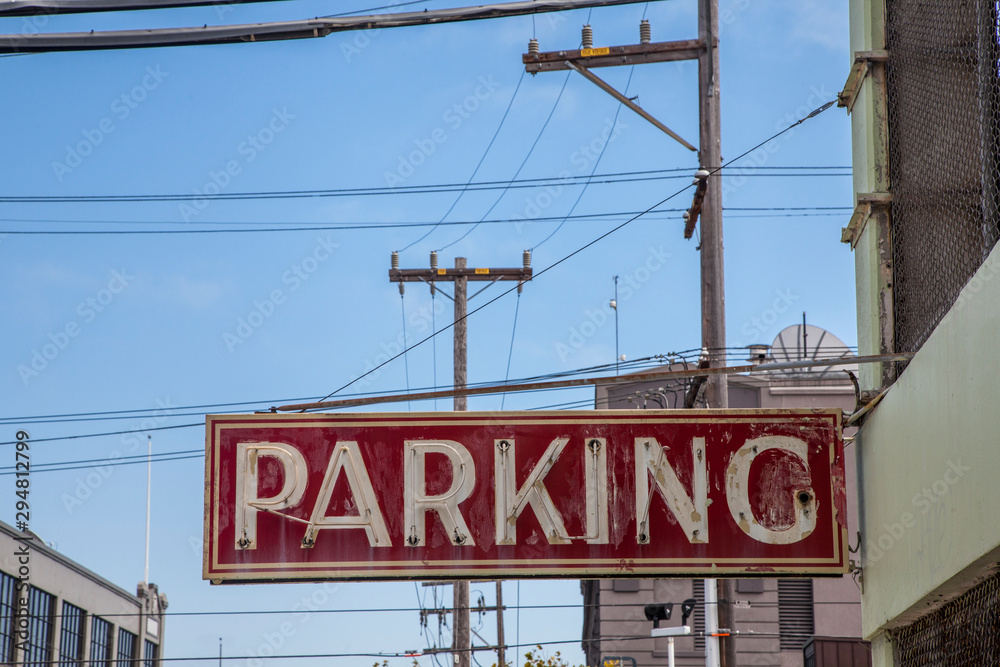 Obraz premium señal de parking